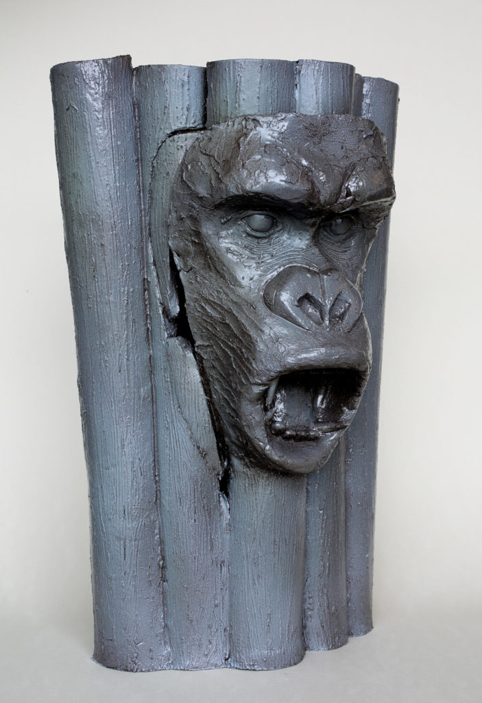Sculpture Gorilla-Vase