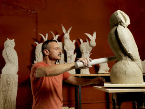 L'artiste au travail